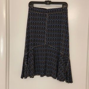 Studio M - Black print midi skirt, size Medium